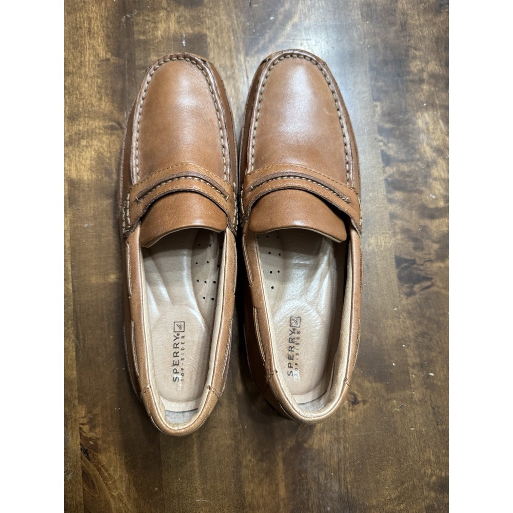 Sperry Top Sider Navigator Brown Driving Loafer Moccasin 0238337 Mens Size 11 M